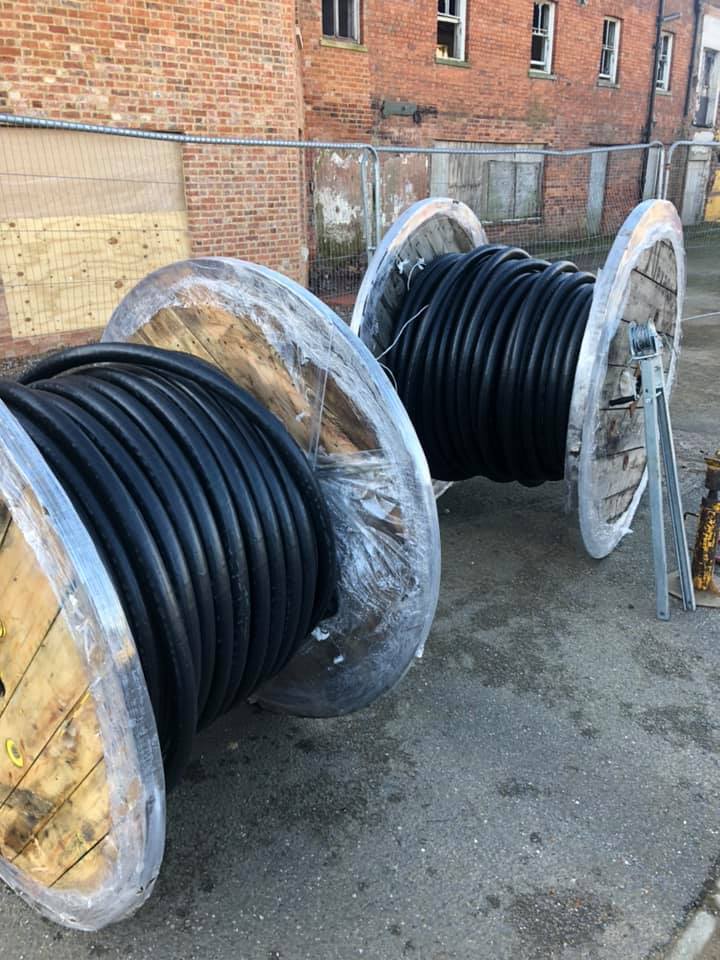 Drums of steel wire armoured cable in Northampton